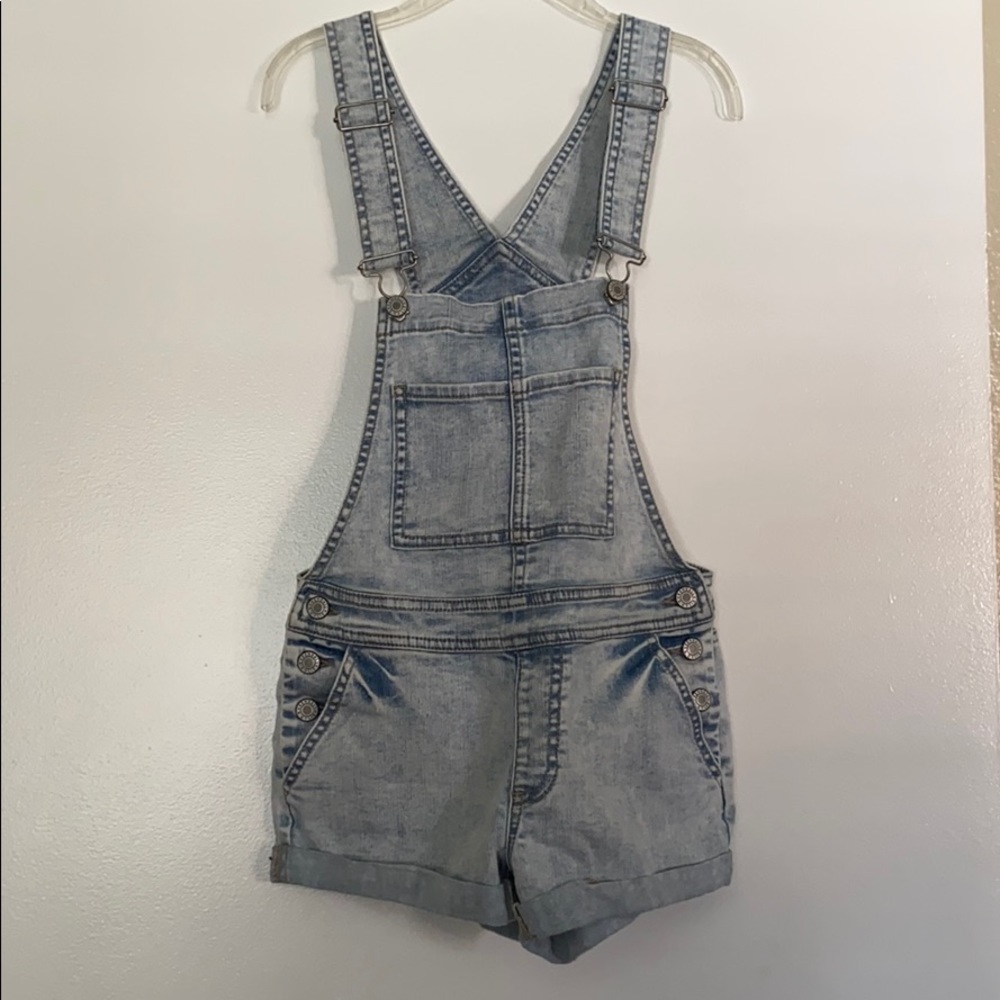 Kendall and Kylie light denim overalls